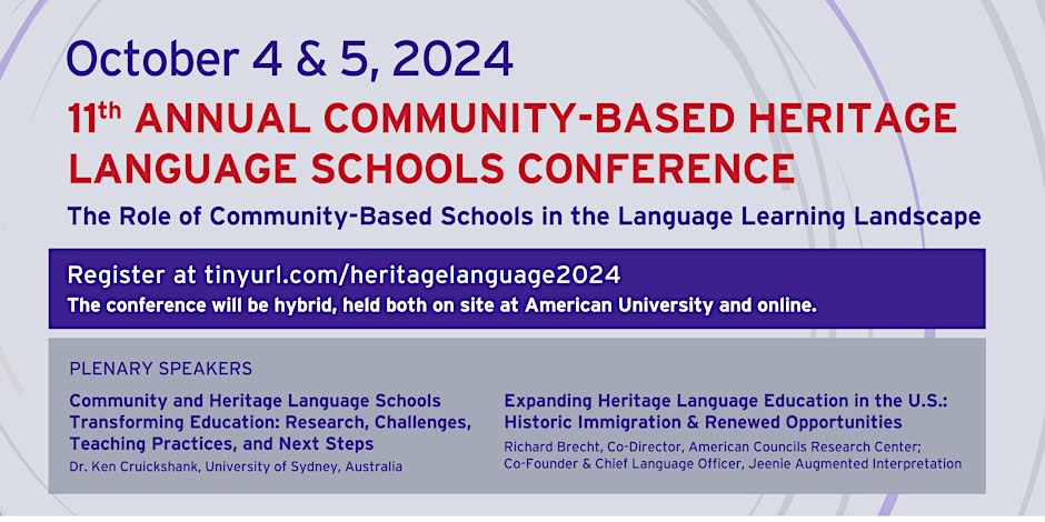 Image of Community-Based Heritage Language Conference