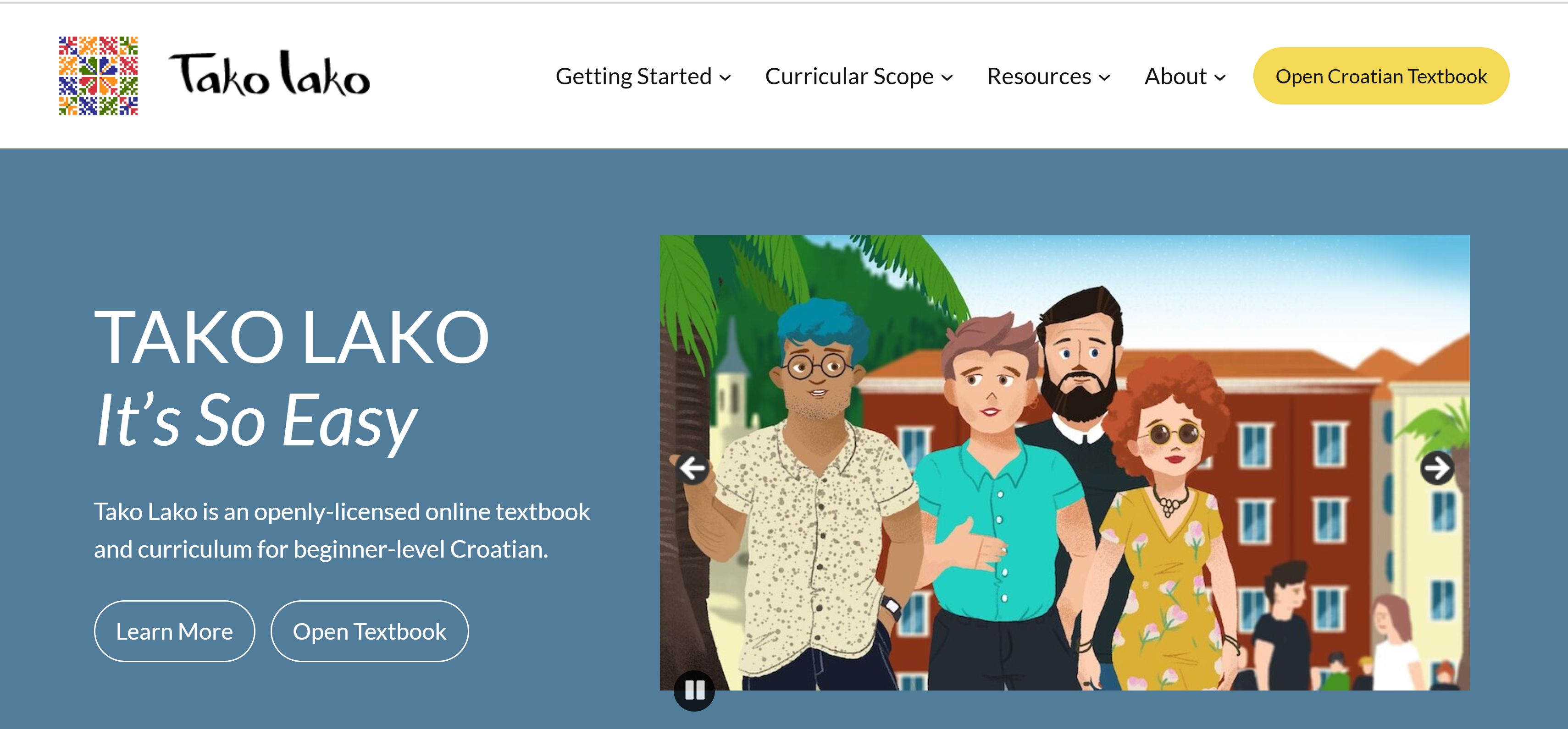 Read more about the article New OER: Online Croatian Textbook “Tako lako”